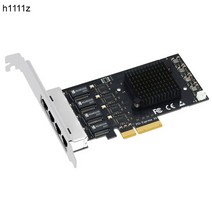 PCI Express 네트워크 카드 어댑터 4 포트 2500Mbps 기가비트 10/100/1000Mbps RTL8125B RJ45 유선 컴퓨터, 한개옵션0