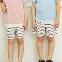여름 물놀이 시원한 운동 조깅 홈트 런닝 츄리닝 쿨 쿨링 아이스 작업 휴가철 어린이 썸머 패션 스트라이프 패턴 반바지