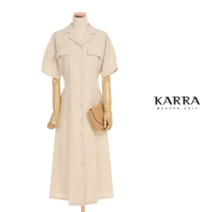 [카라] KARRA 투포켓미니멀단추원피스_KB2MOP002C