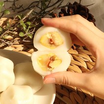[정남미명과] 강원도 강릉 전통 수제 흰밤송편 쑥밤송편 왕밤떡 500g, 왕밤떡(흰)-500g