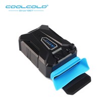 노트북 쿨러 패드 Coolcold 진공 휴대용 usb 공기 외부 추출 냉각 팬 15, 검은 색