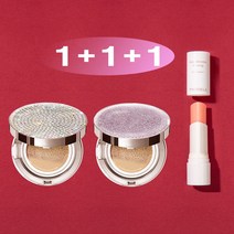 트윙클라 1+1+1 [쿠션15g+쿠션15g+멀티밤10g] [복합 피부 추천] 스타일71 풀 커버 럭셔리 자외선차단 주름개선 미백 앰플 멀티밤 주얼리 쿠션 21호 23호, 1개, 크리스탈21호+로맨틱핑크21호(복합)+멀티밤