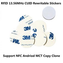 13.56Mhz RFID CUID 키 태그 스티커 라벨 카드 UID 변경 가능 블록 0 쓰기 재기록 NFC 안드로이드 MCT 복사 복제 5/10 개입, [02] 10pcs, 10개