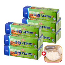 크린랩 크린랲 알뜰 지퍼백 (특대) 30cm x 35cm 50매입 일회용품 이중비닐팩 아기 PVC 대형/소형 사료소분 항균봉투 투명봉지 냉장고냉동실정리, 10개+가쯔, 특대(XL) 이상