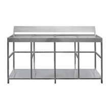 리빙플랜 사각스텐문뚜껑형 4분류 마대걸이 분리수거대, 1개