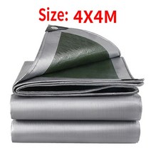 자바라천막 주차장캐노피 접이식천막방수포 정원 덮개 0.32mm 폴리에틸렌 소재 천막 캔버스 오일 천 식물용, 4x4m