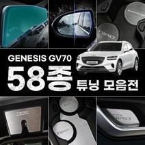 [3G MALL] GV70 튜닝 용품 아크릴 알루미늄 카본 커버 실내 실외 모음, *04_사이드미러_필름