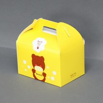 캐릭터 조각케이크상자(곰) 15.5 x 11 x 9(cm)