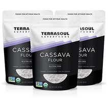 Terrasoul Superfoods 테라소울 슈퍼푸드 카사바 가루 907g 3팩, 1개