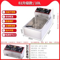 업소용 전기 기름 튀김기 핫도그 치킨 초음파 대용량, B.10L 업그레이드 모델2.5kw