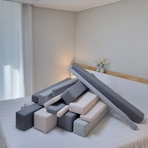 노틈 침대틈새쿠션 침대벽 틈새막이 침대사이, 200, 15X5, 다크그레이