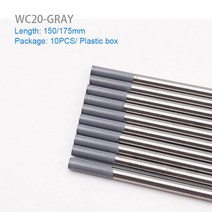 용접용접 소모품 TIG 봉 WT20 WL15 텅스텐 전극 1.6 2.4 3.2mm WP WZ8 150mm/175mm, 04 WC20_05 3.0mm_01 150mm