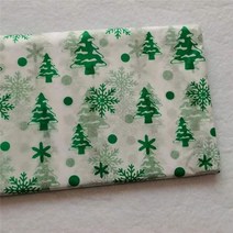 꽃다발포장지 꽃자재 예븐 꽃 포장지 부자재 10pcs 컬러 패턴 티슈 페이퍼 Diy 세공 공예 스크랩북 종이 웨딩 파티 장식 선물 꽃다발, christmas tree