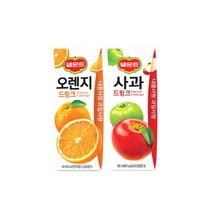 델몬트 사과 + 오렌지 드링크팩 190ml 각24팩(총48팩) 과즙주스 주스 음료 과채음료, 상세페이지 참조, 상세페이지 참조