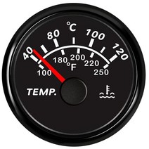 52mm 자동차 차량용 수온 게이지 온도 표시기 디지털 미터 + 센서 트럭 해양 보트용, 03 BN