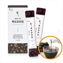 흑도라지청스틱 국내산 100% 발효 도라지청 짜먹는 흙도라지청 스틱형, 15포 X 4박스