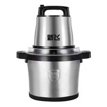 10L 대용량 고기 믹서기 분쇄기 과일 다지기 다기능, 6리터 1600W + 칼 1개