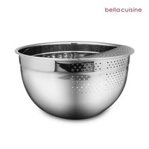벨라쿠진 멀티 쌀 세척 볼 스테인리스 스틸 24cm, 없음