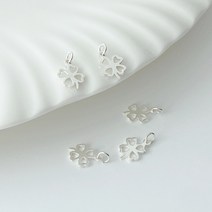 [DP3-074] 실버 펜던트 외고리 미니 클로버 참 팔찌 목걸이 만들기 DIY 은 부자재 silver 925