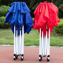 우산꽂이 네발 양산 텐트 노점용 야외 비천막 앵글 썬 크림 광고 대방역 격리 1개 도매, C08-3X3두꺼운 대자동 40굵음, T01-빨간색