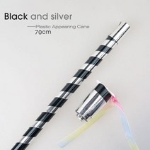 마술 도구 용품 70cm 플라스틱 나타나는 지팡이 강철 탄성 막대 텔레스코픽 소품 할로윈 장난감 무대 1 피스, Black, Black