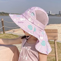 애니멀 유아 플랩캡 아동 아기 수영모자 햇빛 차단