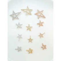 별장식 별펜던트 별딸랑이, 4번, 골드