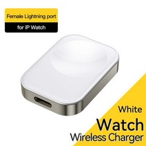 아이폰호환 Essager- 워치 시리즈 8 7 6 5 맥세이프 고속 충전 도킹 스테이션 IWatch 휴대용 여행 무선 맥, 02 Lightning Port, 02 Lightning Port