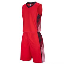 육상유니폼 마라톤복 탁구 족구 배구 러닝복 여름 남자 농구 세트 실행 스포츠 정장 농구 조끼 반바지 빠른 건조 팀 야외 운동, 빨간색, 4xl