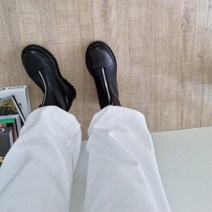 앞지퍼부츠 유니크한 여성신발 여성부츠 통굽 워커부츠