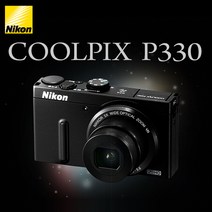니콘 정품 COOLPIX P330 밝은렌즈 손떨림보정 디카 k, 블랙, 32GB 메모리+케이스+리더기