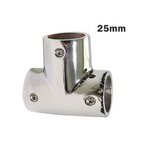 22mm25mm30mm32mm 해양 보트 요트 316 스테인레스 스틸 3 웨이 데크 난간 레일 티 크로스 피팅 조인트 커넥터, 2.25mm