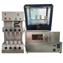 피자기계 피자오븐 피자 콘 기계 스테인레스 스틸 로터리 오븐 성형 장비 4 금형 우산, 04 Pizza Oven Display