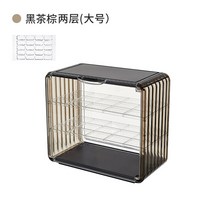 피규어 아크릴 박스 투명상자 케이스 캐비닛 진열대 장난감 선반 쇼케이스, 차갈색(대)구분2개