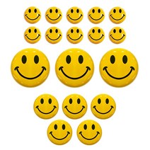 혼합스마일브로치(18P)세트 3cm 10개 / 4.4cm 5개 / 7.5cm 3개