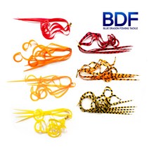 청룡조구 타이라바 튜닝 스커트 컬리타입 자작채비용 트윈 웨이브 참돔 갈치 문어 낚시 DIY, 01.레드