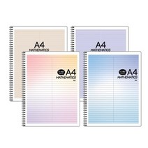 아이비스 A4 PP반반 좌철 노트 SP10456, 랜덤 발송, 4개입
