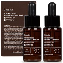 셀라딕스 비타 화이트닝 시너지 CEF 미백 앰플, 2개, 15ml
