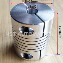CNC 플렉시블 커플링 샤프트 커플러 스테퍼 모터 커넥터D25 L30 Jaw 알루미늄 합금, 18 5x6
