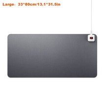 온열키보드패드 데스크매트 전기열마우스패드 테이블매트 따뜻한손 사무실 컴퓨터책상 겨울용, 06 Large Gray As Show