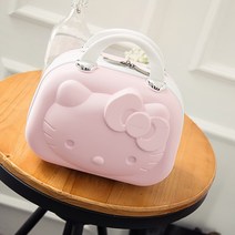 GRSOEZO 헬로키티 14인치 미니캐리어 3D키티 서머레디백 보조캐리어 보스턴백 화장품가방