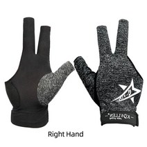 빌킹 당구 풀 큐 장갑 KONLLEN 3 손가락 왼쪽 오른손 캐롬 전문가용 액세서리, [15] KL Grey Right XL