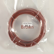 3d 펜용 플라스틱 10 미터 PLA 1.75mm 3D 프린터 필라멘트 인쇄 재료 압출기 액세서리 부품 투명 흰색 목재, Brown