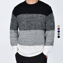 가이스토리 남성용 스웨터 라운드 커플 남자 니트