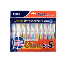 크리오 센스 인터덴탈 항균 초극세모 칫솔 5+5입, 옵션1 - 기본포장 (박스or비닐포장) (+0원)