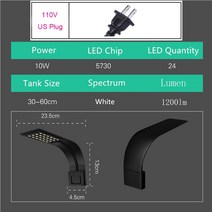 어항수족관냉각기히터기 수조 수중 미니 온도조절기 히터 냉각기Aquarium Light For Fish Tank Planted 10W