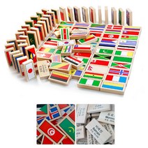 만국기 도미노 블록 나라 국기 국명 수도 유아 교구 Dec0631Ea, 무엇이든몰 본상품선택