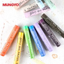 문교 갤러리 소프트 오일파스텔 낱색 Lemon Yellow(201), Black(248)