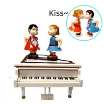 일루옵쇼 Kiss 커플인형 그랜드 피아노 오르골, 아이보리