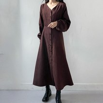 빅사이즈 201 브이넥셔링리본원피스 DCRG276